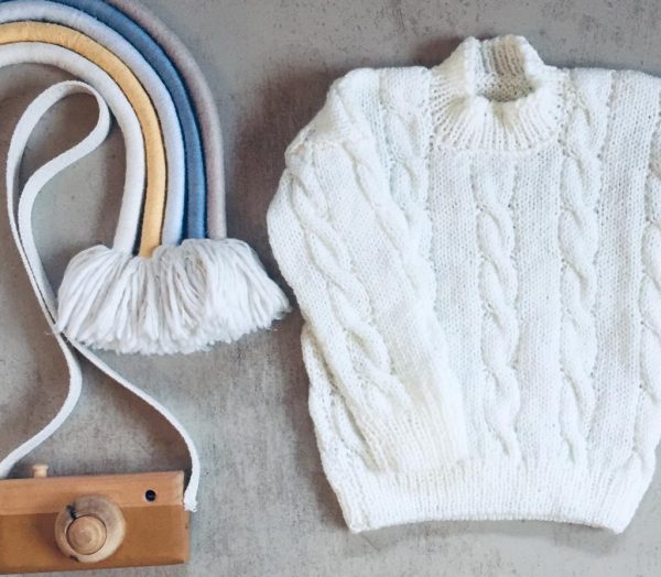 Sweter tejido a mano T3-4