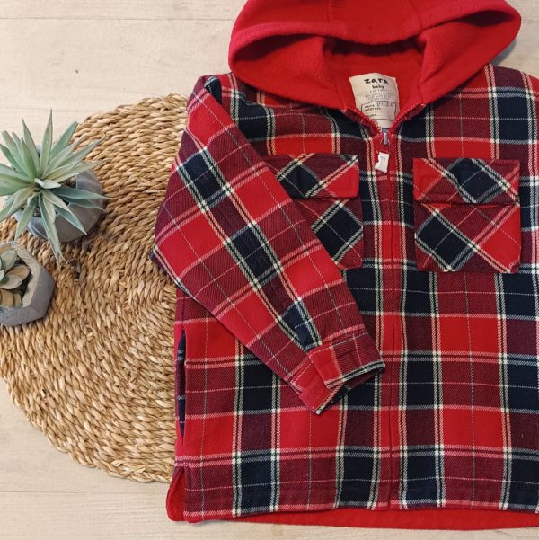 Campera paño Zara T4