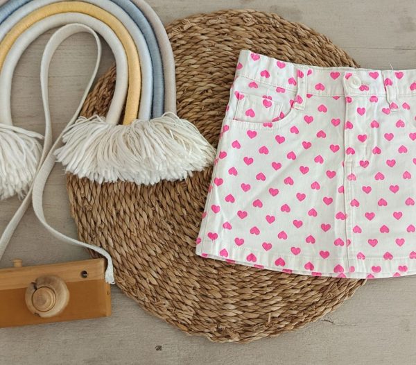 Pollera jean crayón T4