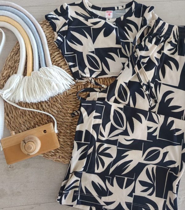 Conjunto top y Palazzo morley T10