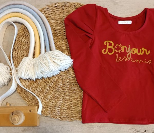 Remera Bonjour T4 (nueva)