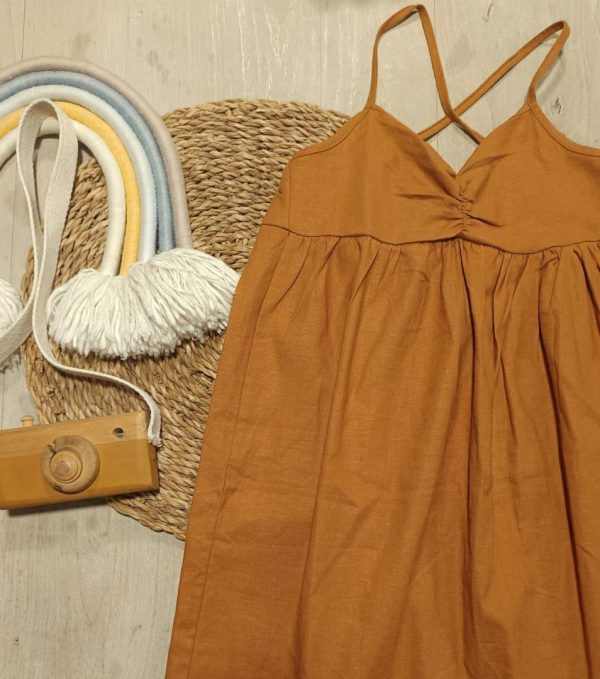 Vestido lino T10-12 (nuevo)