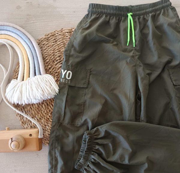 Pantalon cargo T10-12 (tela avion)